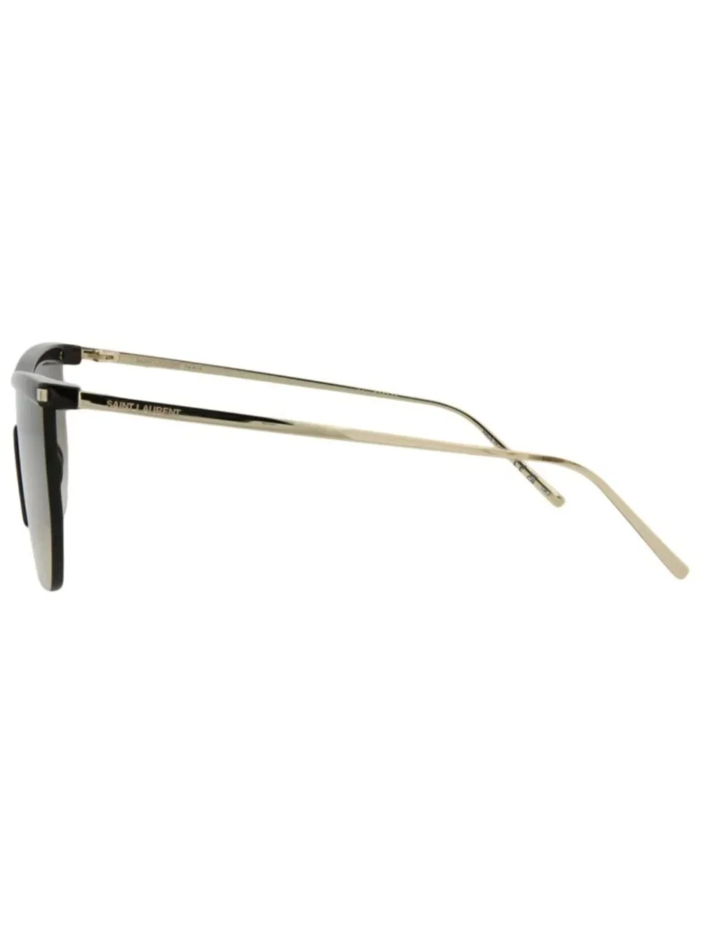 New Saint Laurent Women's Sunglasses Shield Wrap Injection Frame Havana Gold